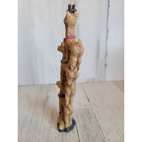 Vintage unique reindeer totem stack Xmas home decor accessory - Picture 5 of 6